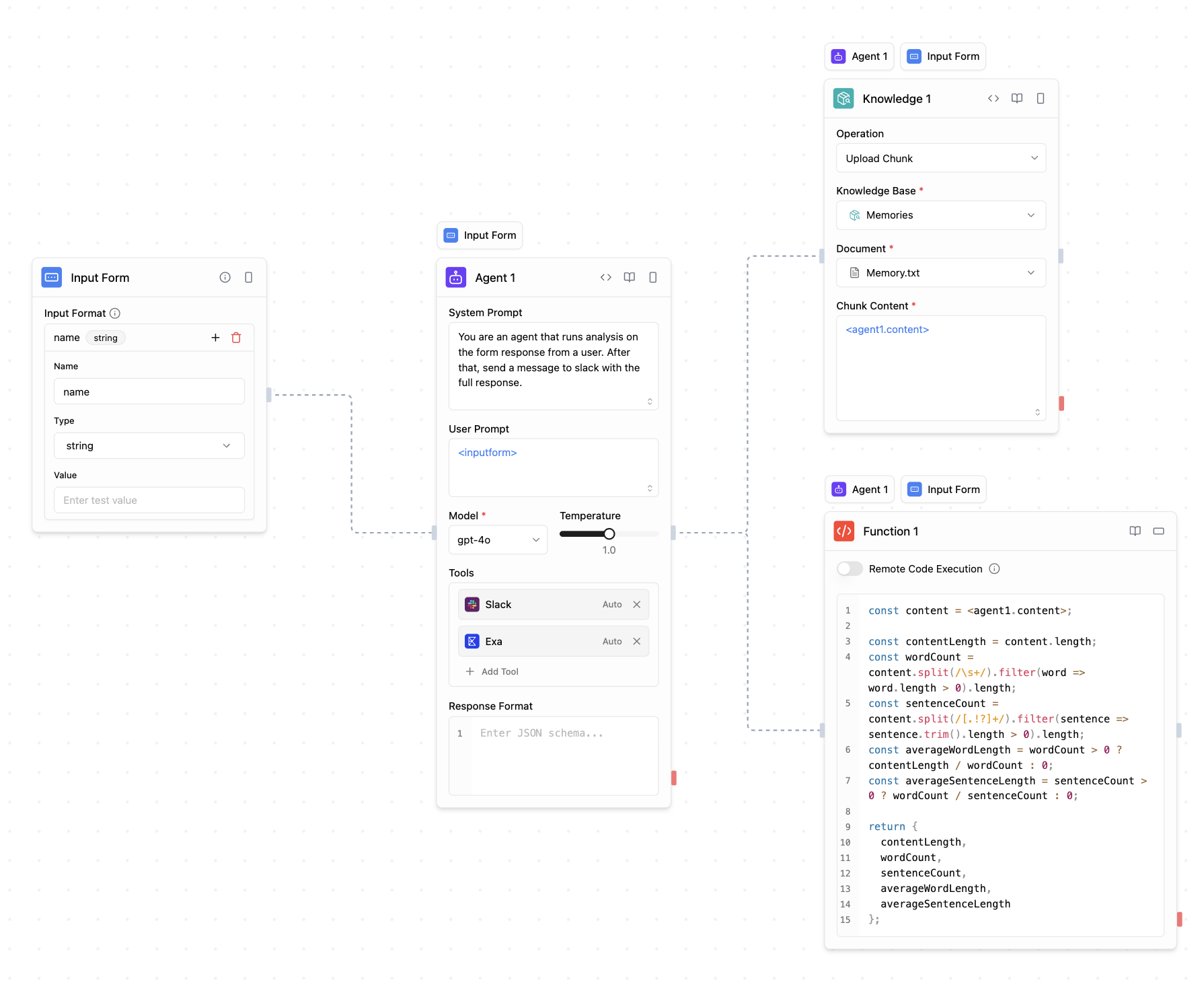 Sim visual workflow builder with AI agent blocks